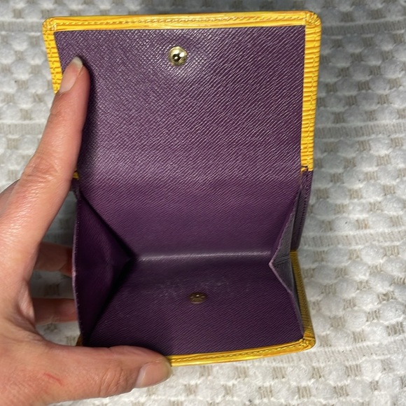 Louis Vuitton Epi Leather Yellow Double Snap Wallet - Picture 9 of 16